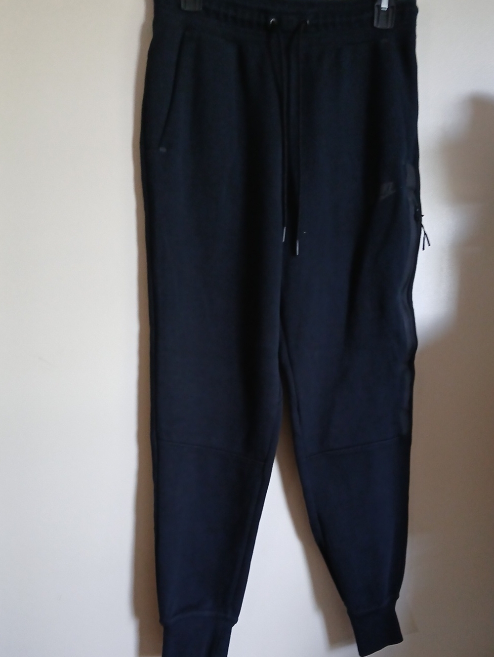 Womens Nike Tech Black Joggers with Drawstring